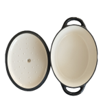 قابلمه چدنی درب‌دار ERNESTO مدل Cocotte ظرفیت 4 لیتر | مناسب همه اجاق‌ها و فر - Image 3