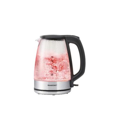 کتری برقی شیشه‌ای SilverCrest مدل LED Glass Kettle ظرفیت 1.7 لیتر