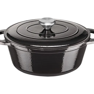 قابلمه چدنی درب‌دار ERNESTO مدل Cocotte ظرفیت 4 لیتر | مناسب همه اجاق‌ها و فر