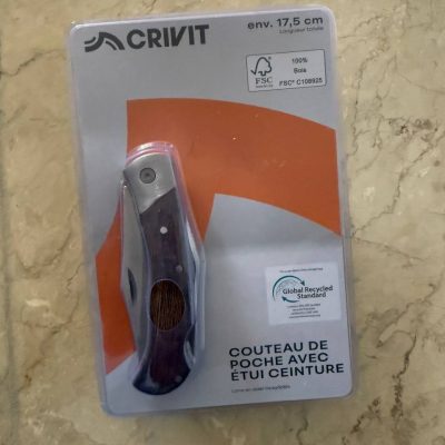 چاقوی جیبی CRIVIT به‌همراه کیف کمری
