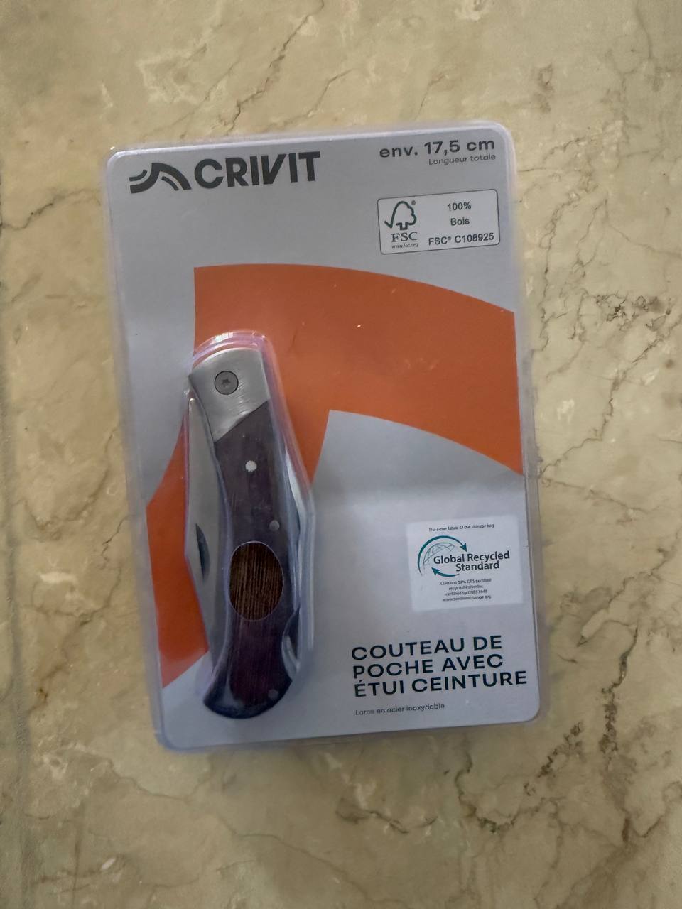 IMG_2145 چاقوی جیبی CRIVIT بههمراه کیف کمری - Image 1